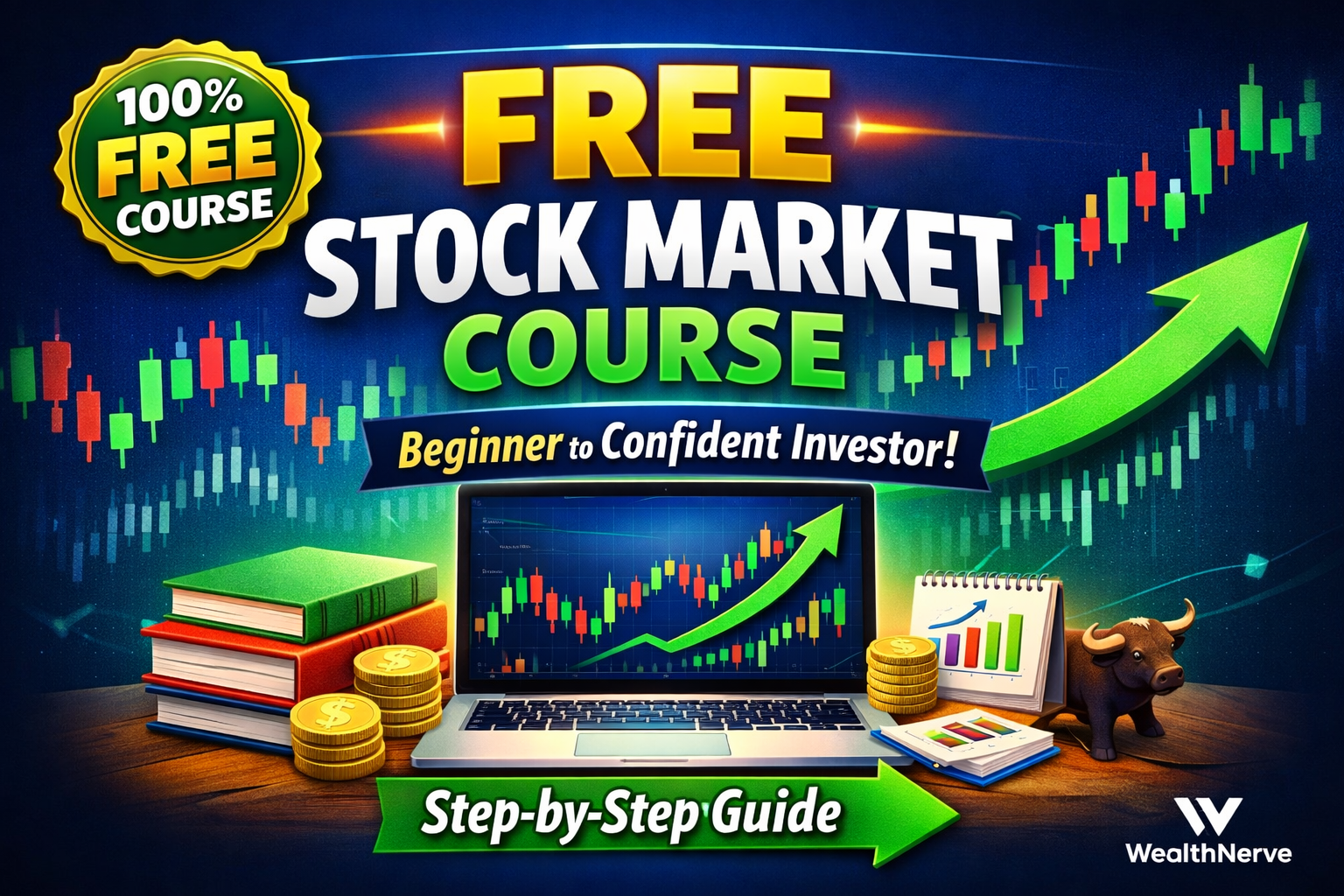 Free stock market course for beginners step by step investing guide WealthNerve